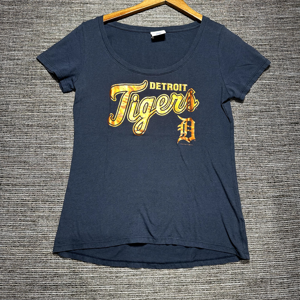 Detroit Tigers Shirt Women's M Blue